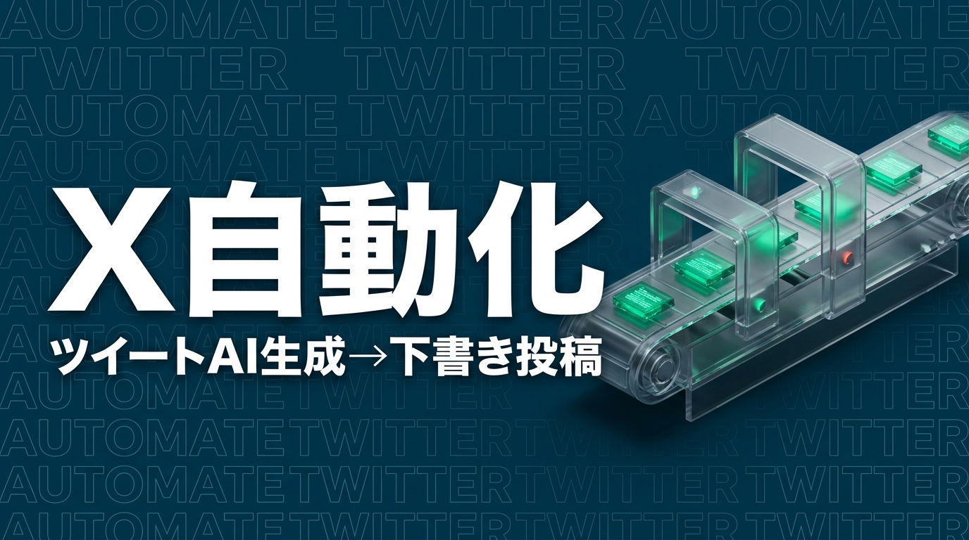 Claude Code ツイート自動生成 X 自動投稿のイメージ画像