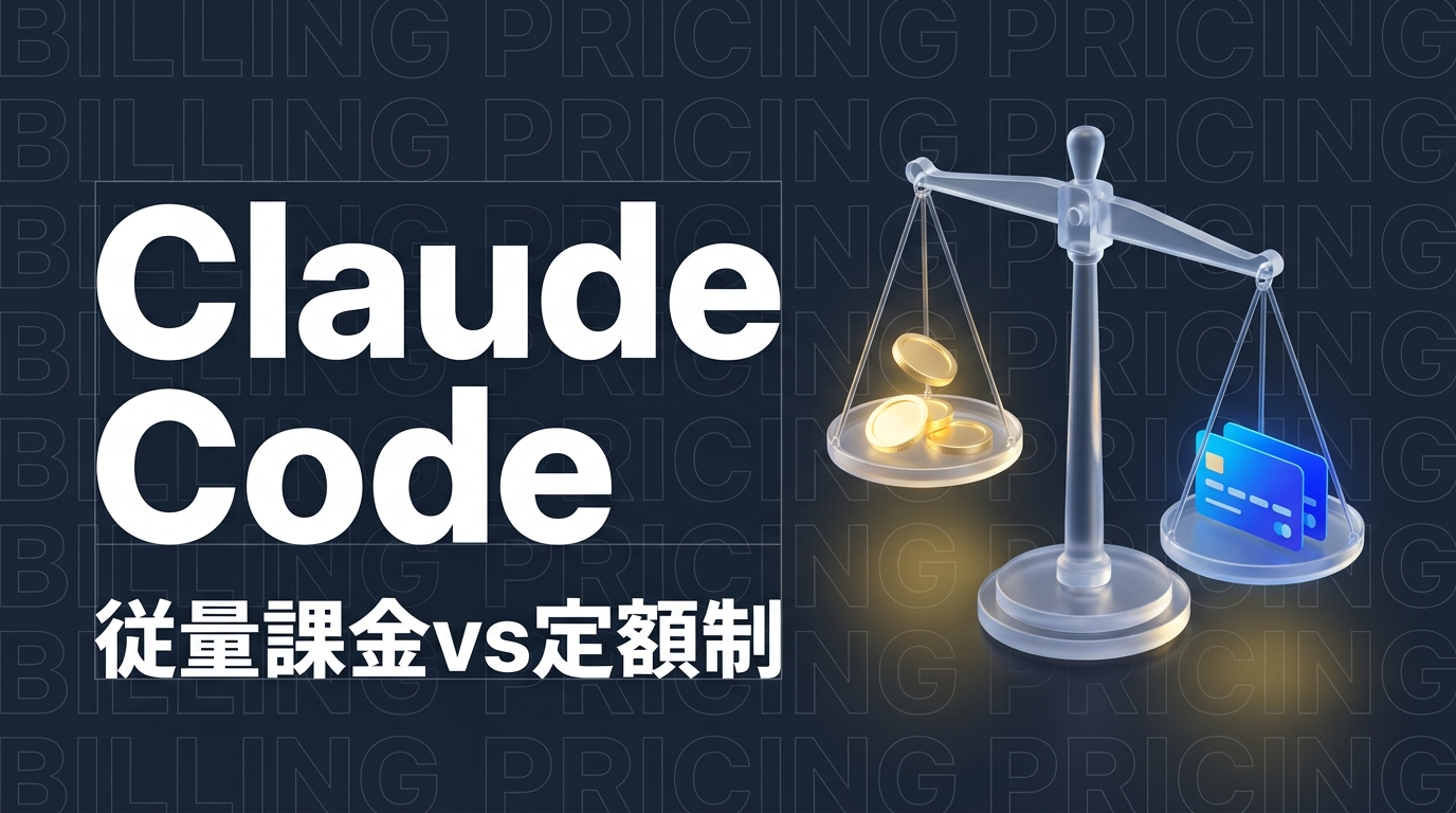 Claude Code 従量課金 vs 定額制｜最適プランの選び方【2026年版】