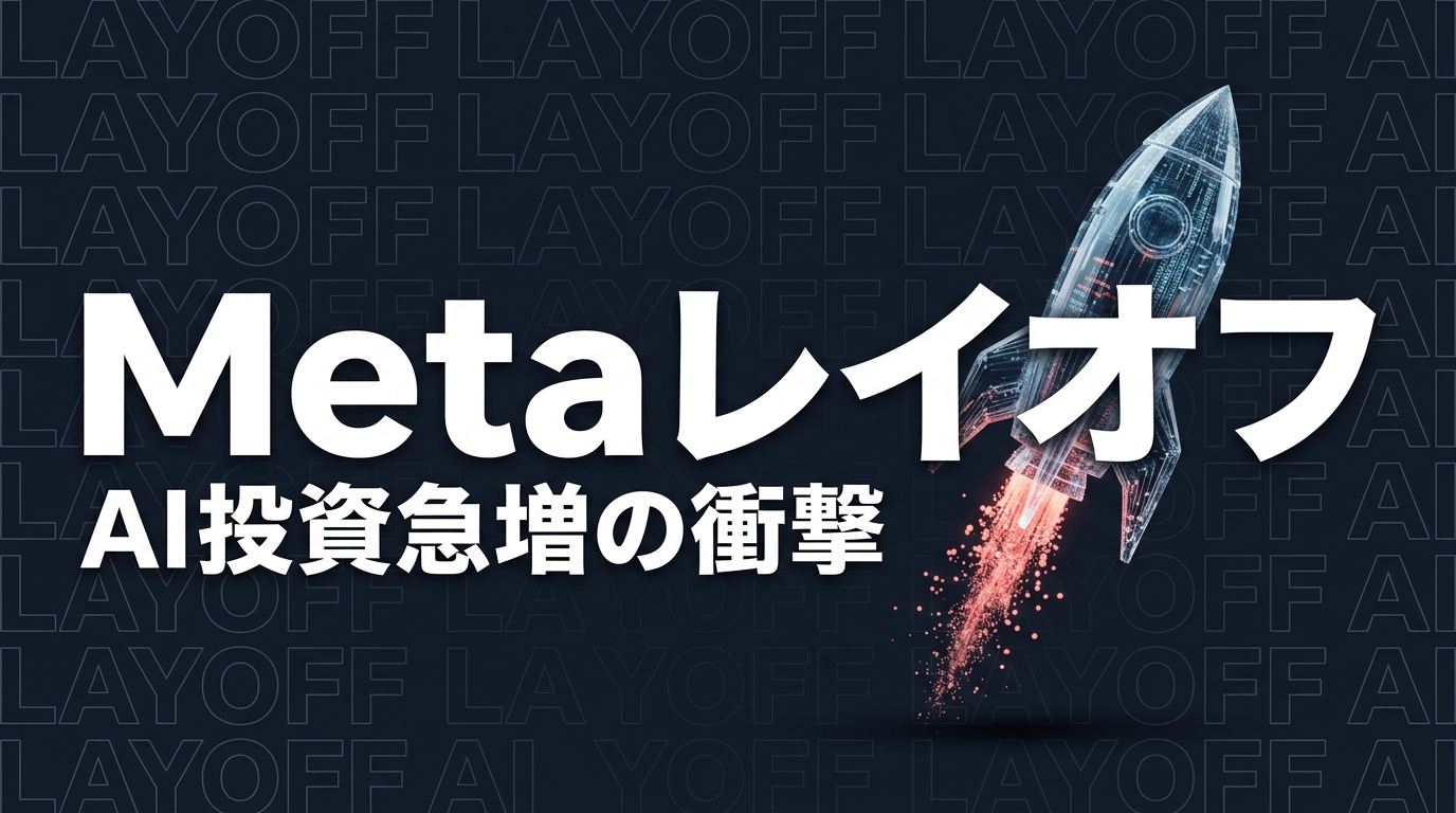 Meta大規模レイオフ｜AI投資急増が日本企業に示すこと【2026年】