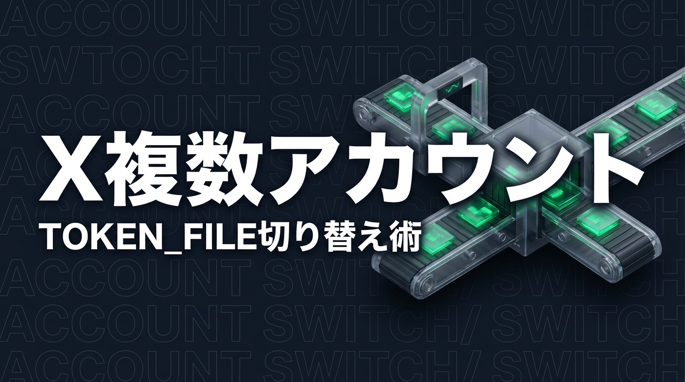 Tweet Composerで複数Xアカウントを切り替えて投稿する方法｜TOKEN_FILE活用術