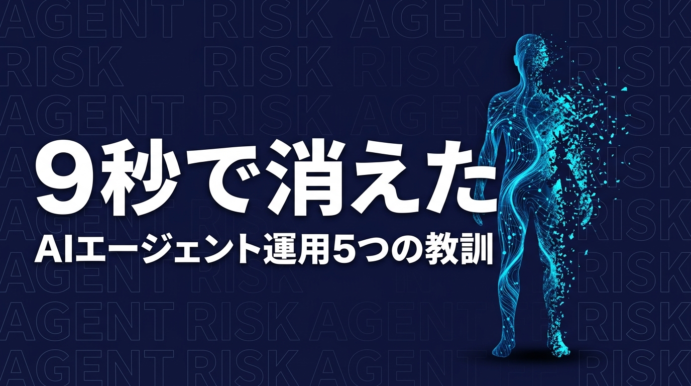 AIエージェントが本番DBを9秒で削除──Cursor事件と5つの対策