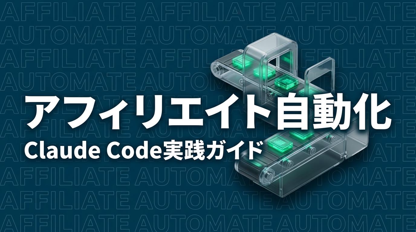 Claude Codeでアフィリエイトリンクを自動配置する方法｜YAML管理×自動マッチング