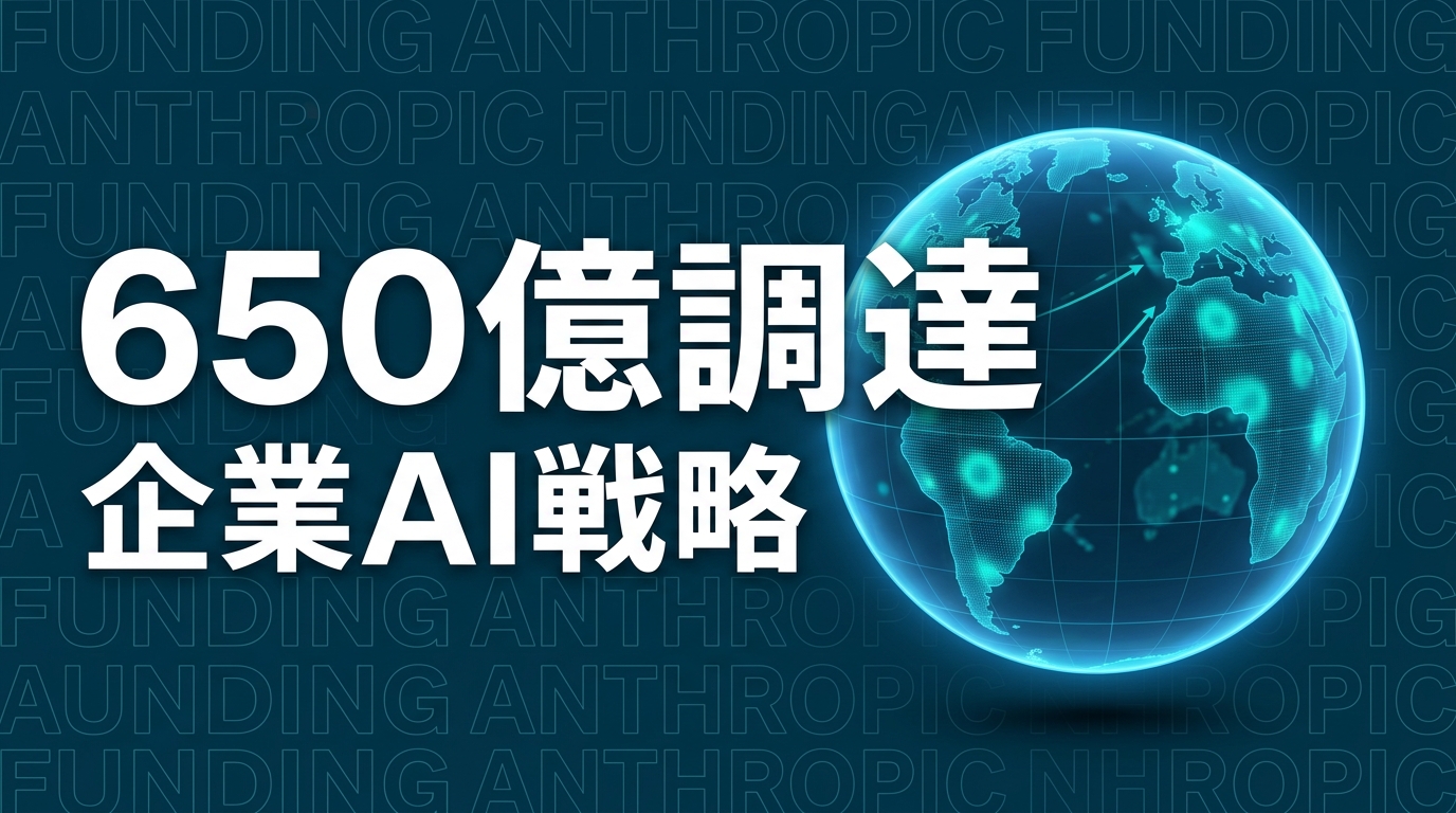 Anthropic 650億ドル調達で何が変わる？企業AI戦略5つの要点