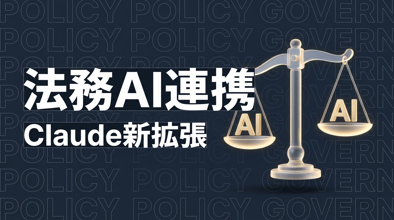 Claude法務MCP連携を発表、企業法務が今週取るべき3つの対応