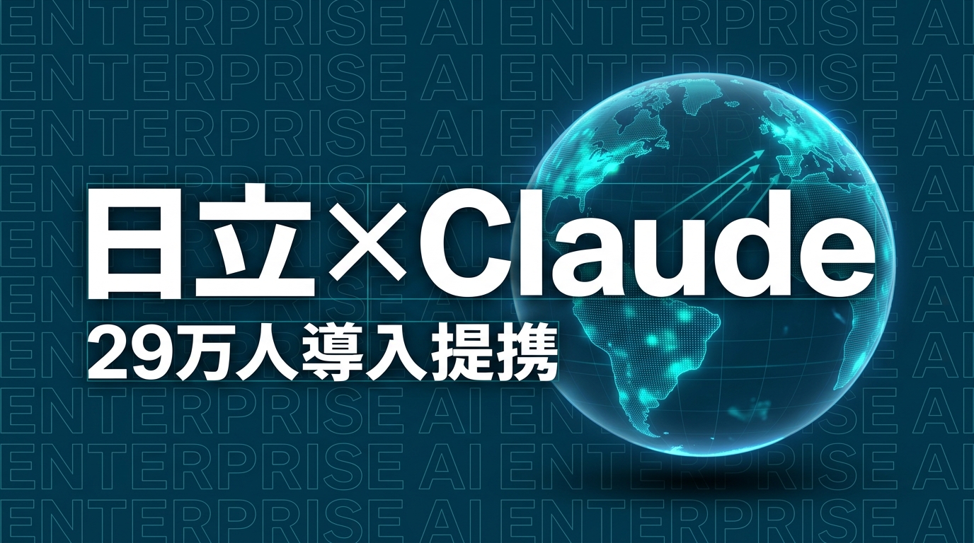 日立×Anthropic提携の全体像｜29万人Claude導入の企業インパクト