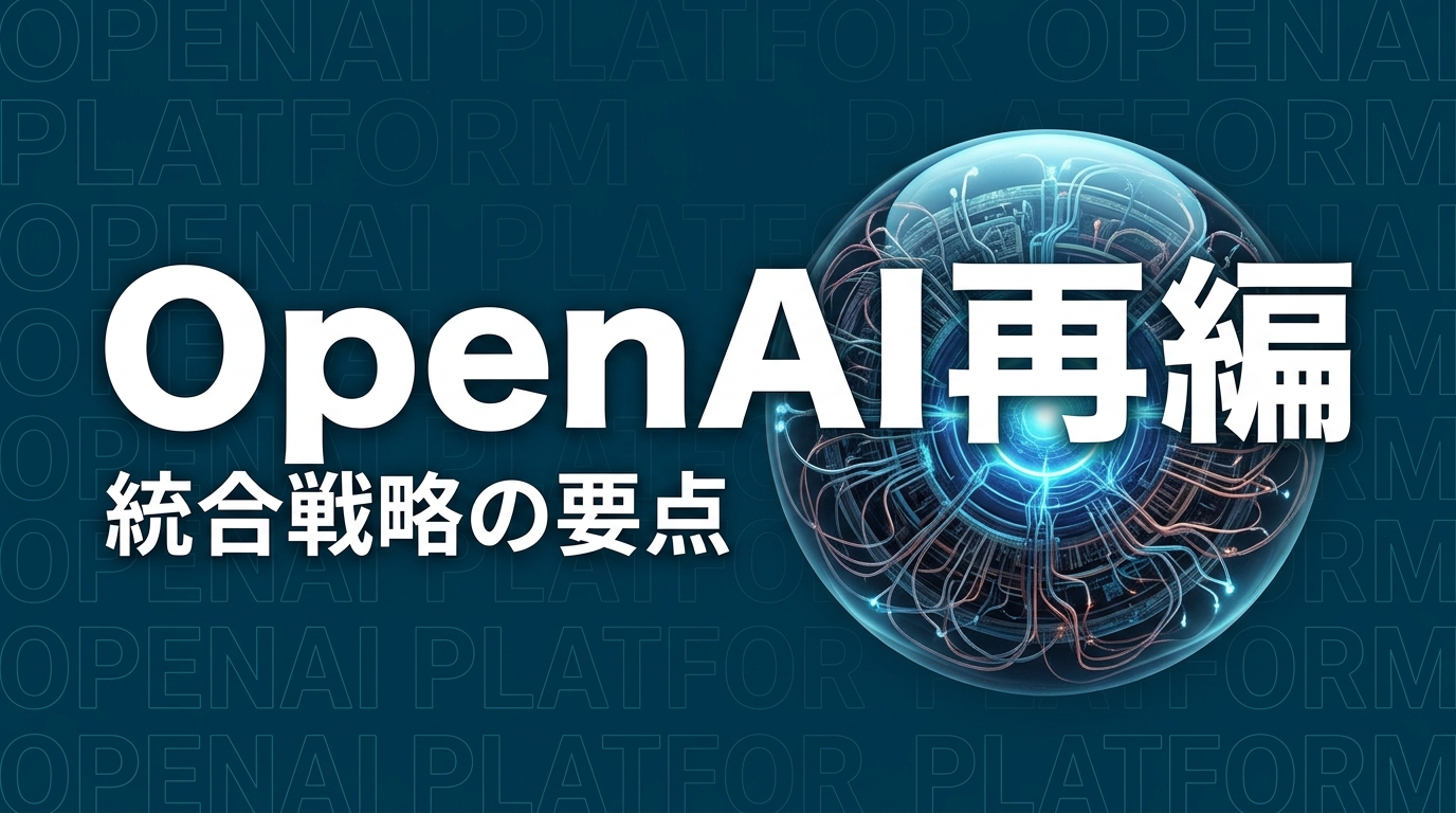 OpenAI再編でChatGPTとCodex統合へ、企業が今週やるべき3対応