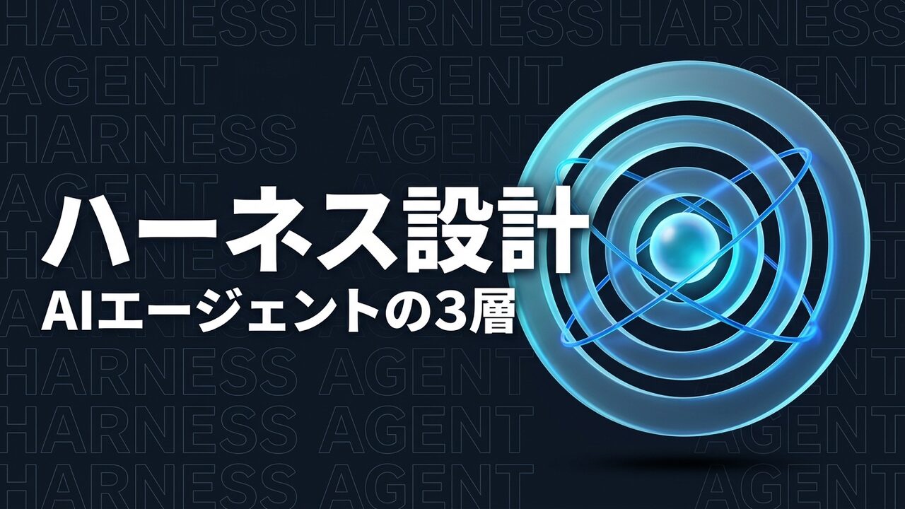 AIエージェントのハーネス設計とは？企業が整える3層