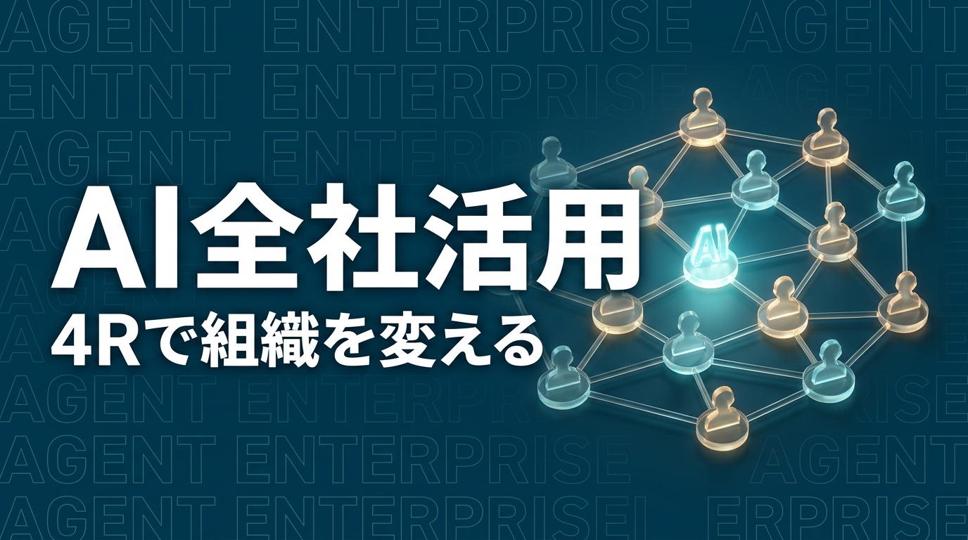 生成AI全社活用11.3％｜Salesforce「4R」の要点