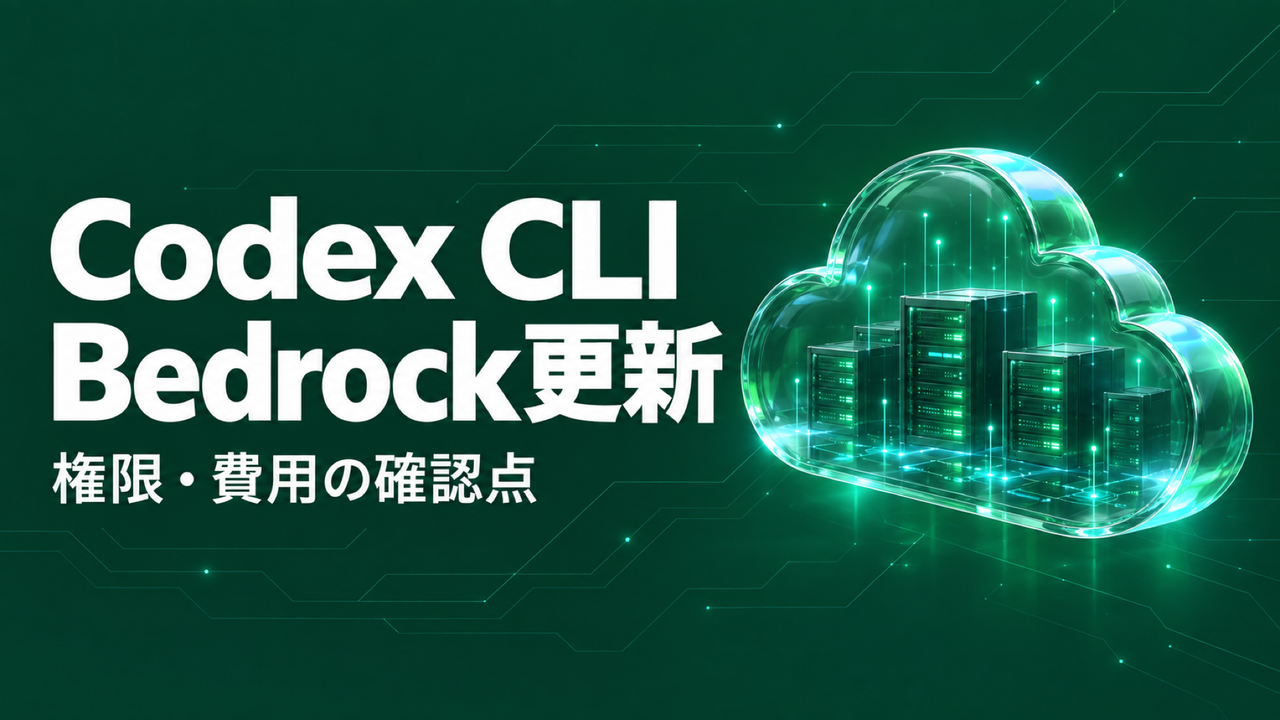 Codex CLIとAmazon Bedrock更新の要点