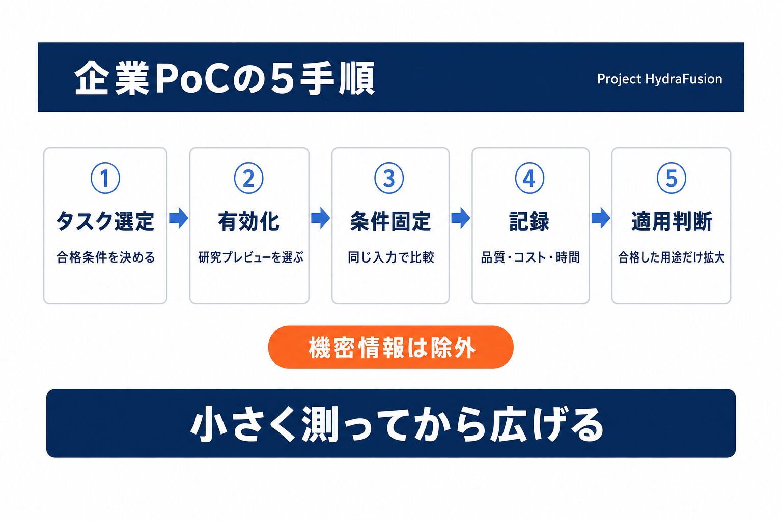 Project HydraFusionを企業で検証する5つの手順