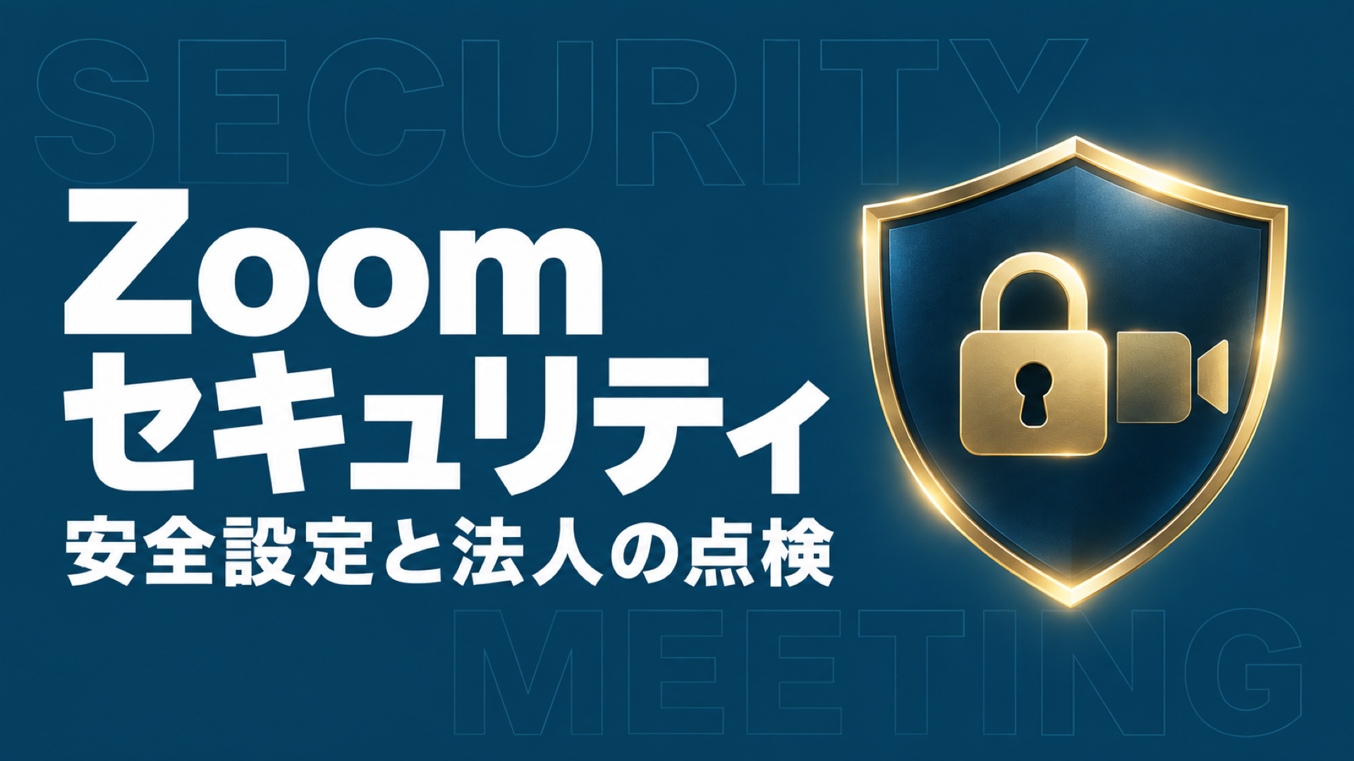 Zoom セキュリティのイメージ画像